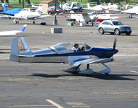 N976LS @ PAO - 1997 Smith Lawrence B RV-6A running-up engine @ Palo Alto, CA - by Steve Nation