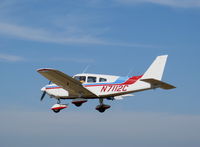 N7112C @ PAO - 1975 Piper PA-28-181 landing@ Palo Alto, CA - by Steve Nation