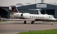 VP-CNR @ EGGW - American Gulfstream G550  - Visitor to Luton In September 2008 - by Terry Fletcher