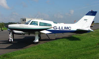 G-LLMC @ EGBT - Cessna T310Q - A visitor to the 2008 Turweston Vintage and Classic Day - by Terry Fletcher