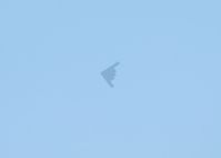90-0041 - B-2 Stealth Bomber Spirit of Hawaii flies over the Denver stadium.