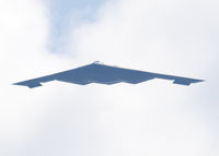 90-0041 - B-2 Stealth Bomber Spirit of Hawaii flies over the Denver stadium.