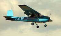 G-ATEF @ EGBT - 1965 Cessna 150E - A visitor to the 2008 Turweston Vintage and Classic Day - by Terry Fletcher