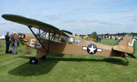G-BFZB @ EGBJ - 1947 Piper J3C-65 wears markings 480723  - A visitor to the 2008 Turweston Vintage and Classic Day