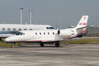 HB-VMU @ EBBR - parked on General Aviation apron (Abelag) - by Daniel Vanderauwera