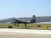 N909TC @ CMA - 1945 Grumman F7F-3P TIGERCAT, two P&W R-2800s 2,100 Hp each, rare warbird, Semper Fi, taxi - by Doug Robertson