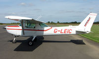G-LEIC @ EGBT - 1985 Cessna 152 - A visitor to the 2008 Turweston Vintage and Classic Day - by Terry Fletcher