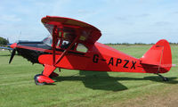 G-APZX @ EGBT - 1957 - Piper Pa-22-150 - A visitor to the 2008 Turweston Vintage and Classic Day - by Terry Fletcher