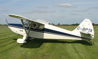 G-BPTA @ EGBT - 1947 Stinson 108-2 - A visitor to the 2008 Turweston Vintage and Classic Day - by Terry Fletcher