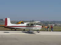 N6783A @ CMA - 1956 Cessna 172, Continental O-300 145 Hp, taxi - by Doug Robertson