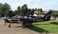G-BNRG - 1981 Piper  Pa-28-161 at Hinton-in-the-Hedges - by Terry Fletcher