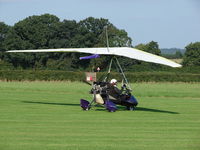 G-CBOM @ EGTH - 2. G-CBOM leaving Shuttleworth (Old Warden) Aerodrome.