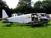G-ARBN @ EGSP - wreck at Sibson - by Chris Hall