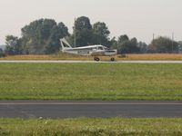 N5120W @ DLZ - Landing RWY 28 at Delaware, Ohio - by Bob Simmermon