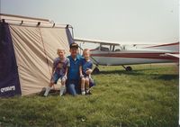 N4468R @ OSH - Proud Grandpa at Oshkosh - by David Hast