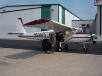 N5387G @ KGRB - Helio tri-gear at Green Bay, Wisconsin - by Stephen Ruby