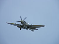 G-BUOS @ EGQL - Spitfire FR.XVIIIe/At RAF Leuchars (SM845) - by Ian Woodcock