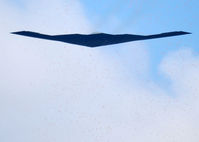 90-0041 - B-2 Stealth Bomber Spirit of Hawaii flies over the Denver stadium. Balloons abound everywhere.