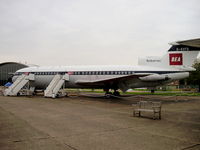 G-AVFB @ EGSU - Preserved by the Duxford Aviation Society in BEA colour scheme - by chris hall