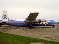 G-APWJ @ EGSU - Preserved by the Duxford Aviation Society in Air UK colour scheme - by chris hall