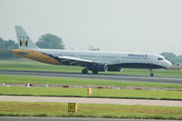 G-OZBH @ EGCC - Monarch - Landing - by David Burrell