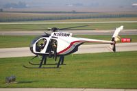 N369AW @ CID - Ready for take off