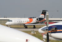 EC-KLS @ EBBR - parked on General Aviation apron (Abelag)