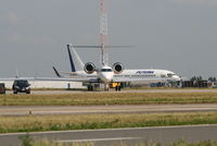 EC-KLS @ EBBR - parked on General Aviation apron (Abelag)