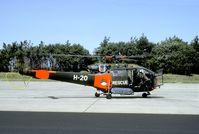 H-20 @ EHLW - For over 25 years the SAR flight was equipped with the Alouette III as the SAR helicopters for the Dutch Air Force. In 1993 the Alouette was replaced by the more powerful AB-412 and the Alouettes were sold to Pakistan. - by Joop de Groot