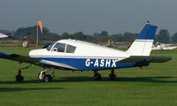 G-ASHX @ EGCB - Piper Pa-28-140 photographed at Manchester Barton Open Day in Sept 2008