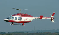 G-LEEZ @ EGCB - Pennine Helicopter's Bell 206L-1 photographed at Manchester Barton Open Day in Sept 2008