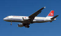 9H-AEO @ EGKK - Air Malta A320 about to land at London Gatwick
