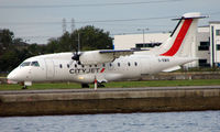 G-BWIR @ EGLC - Dornier 328 landing at London City - by Terry Fletcher