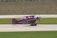 N49TA @ CID - Rolling out on Runway 31, seen from my office window.