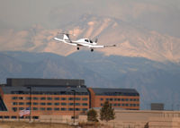 N505JF @ KAPA - On approach to 35L. - by Bluedharma