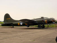 G-BEDF @ EGSU - Memphis Belle / Sally B - by chris hall