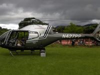 N427PP - landing in a Costarican soccer field - by Felix Venegas