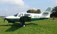 G-BENJ - 1976 Rockwell 112B at a quiet Cambridgeshire  airfield - by Terry Fletcher