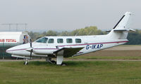 G-IKAP @ EGMA - 1983 Cessna T303 at Fowlmere - by Terry Fletcher