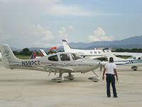 N592CT @ SVVA - Cirrus SR22 G3 Turbo displayed at SVVA Valencia, Venezuela During Civil Aviation Day Celebration sponsored by Cirrus - by Luis Edgardo Montero Lorca