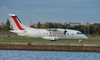 G-BWWT @ EGLC - Dornier 328 at London City - by Terry Fletcher