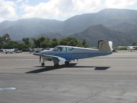 N5055B @ SZP - 1955 Beech F35 BONANZA, Lycoming O-360 conversion, taxi - by Doug Robertson