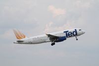N477UA @ KSAT - Airbus A320