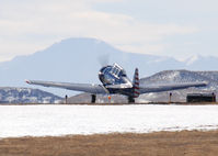 N8541B @ KAPA - Takeoff on 17L. Pikes peak in the distance. - by Bluedharma