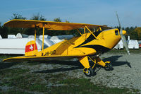 HB-UUD @ LSZW - To make room for other aircraft the Bücker was rolled outside for a moment. - by Joop de Groot