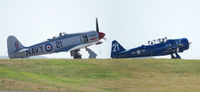 N254SF @ KAPA - Sea Hawk and the T-6 (Mystical Power N212TC) prepare to fly to Northern Colorado for event flyby. - by Bluedharma