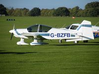 G-BZFB @ EGBK - Robin R2112 visiting Sywell