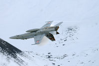 J-5011 @ AXALP - This Hornet made a spectaculair upside down pass through the Axalp valley. - by Joop de Groot