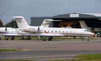 HB-IGM @ EGGW - Gulfstream G550 at Luton UK - by Terry Fletcher