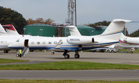 N800AL @ EGGW - Gulfstream G450 at Luton - by Terry Fletcher